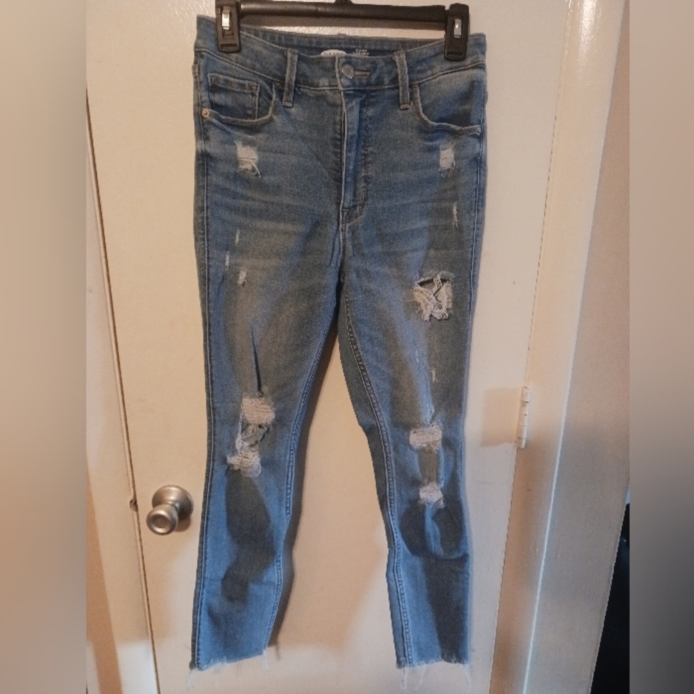 Old Navy Super Skinny Ripped Jeans Sz 8